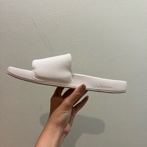 Lululemon slides.